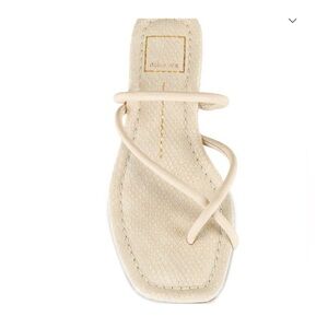 Dolce Vita Cream Strappy Square-Toe Sandal